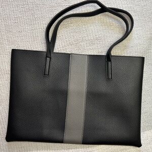 Vince Camuto black / grey laptop tote - never used!